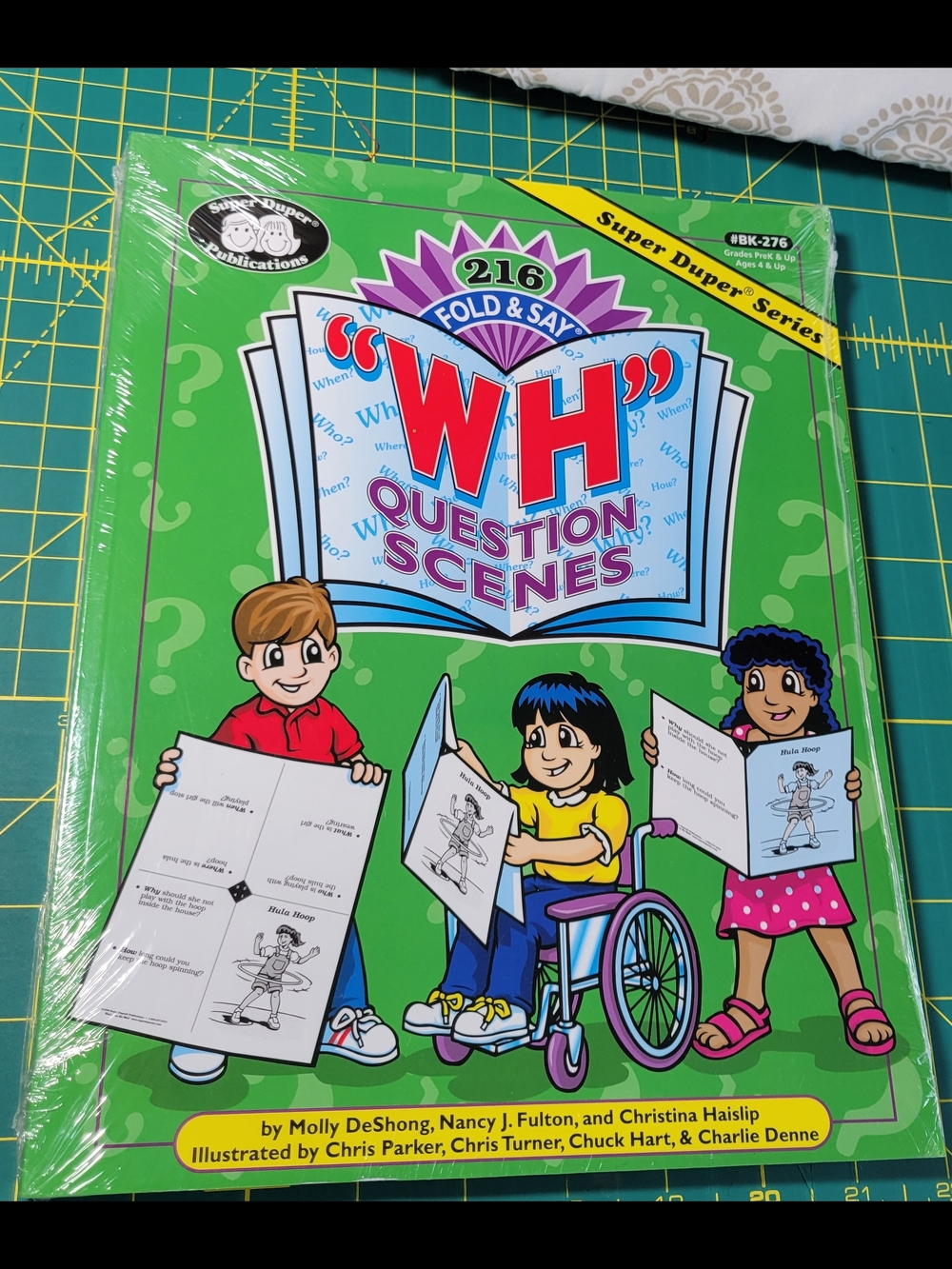 'WH' Question Scenes Activity Book - Green
